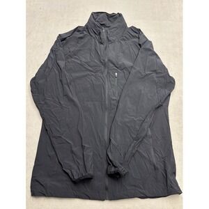 Barbell Apparel Mens XXL Black Lightweight Full Zip Athletic Performance Jacket